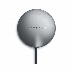 Беспроводное зарядное устройство Satechi Magnetic Wireless, Magsafe для iPhone, 1.5м, «серый космос»