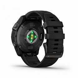 Умные часы Garmin Epix Pro (Gen 2) Standard Edition 47 мм, серый, ремешок - черный 