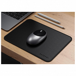 Коврик для компьютерной мыши Satechi Eco Leather Mouse Pad, эко-кожа, 25 x 19 см, черный