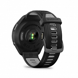 Умные часы Garmin Forerunner 965 черные, темно-серый DLC/титановый безель, ремешок - черный
